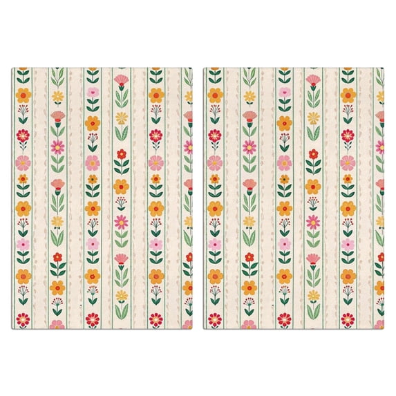 2 Pcs Funny Kitchen Towels,Pioneer Flower Microfiber Dish Towels,Kitchen Tea Towels,Kitchen Towel Set (18" X 26")