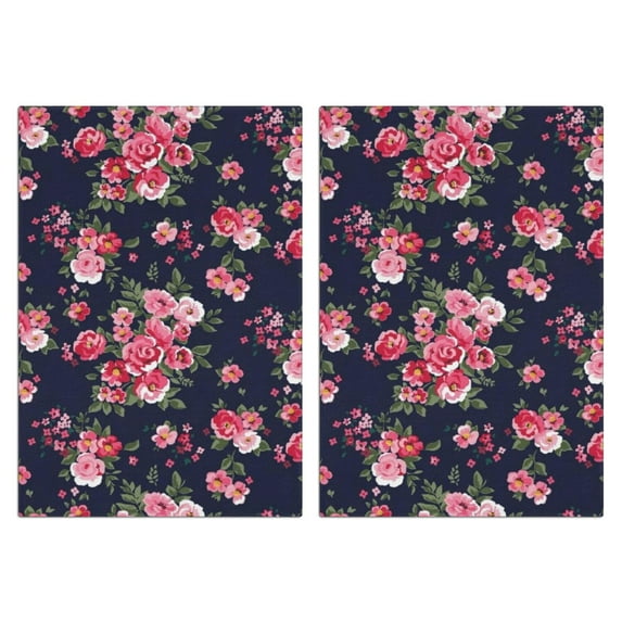 2 Pcs Funny Kitchen Towels,Pioneer Flower Microfiber Dish Towels,Kitchen Tea Towels,Kitchen Towel Set (18" X 26")