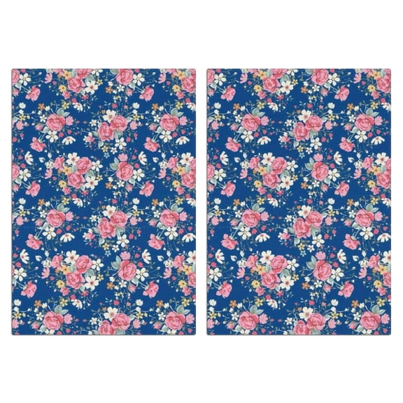 2 Pcs Funny Kitchen Towels,Pioneer Flower Microfiber Dish Towels,Kitchen Tea Towels,Kitchen Towel Set (18" X 26")