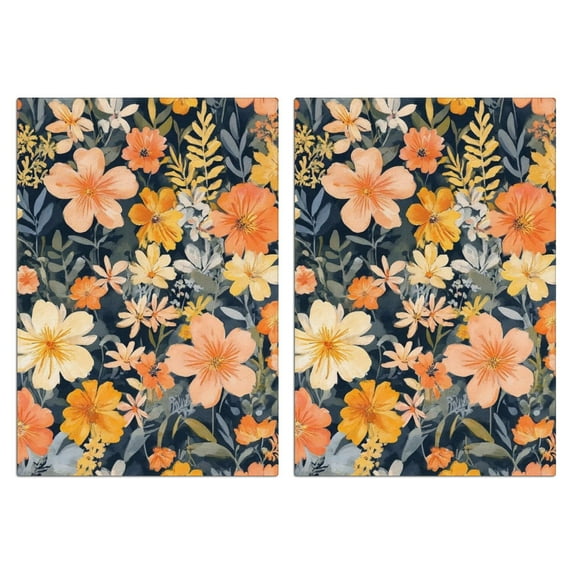 2 Pcs Funny Kitchen Towels,Pioneer Flower Microfiber Dish Towels,Kitchen Tea Towels,Kitchen Towel Set (18" X 26")