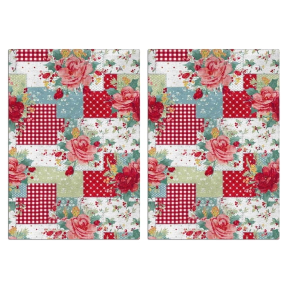 2 Pcs Funny Kitchen Towels,Pioneer Flower Microfiber Dish Towels,Kitchen Tea Towels,Kitchen Towel Set (18" X 26")