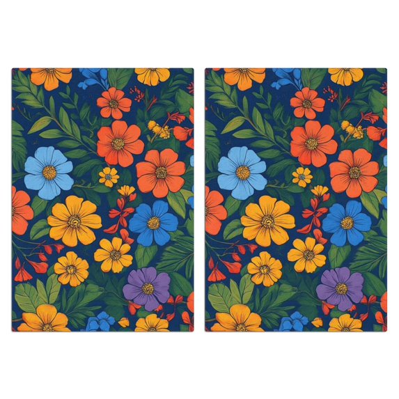 2 Pcs Funny Kitchen Towels,Pioneer Flower Microfiber Dish Towels,Kitchen Tea Towels,Kitchen Towel Set (18" X 26")