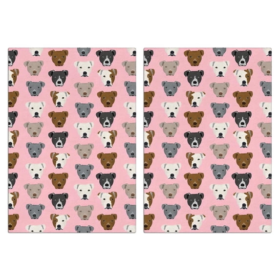 2 Pcs Funny Kitchen Towels,Pit Bull Terrier Microfiber Dish Towels,Kitchen Tea Towels,Kitchen Towel Set (18" X 26")