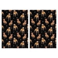 thumbnail image 1 of 2 Pcs Funny Kitchen Towels,Pitbull Dog and Footprint Microfiber Dish Towels,Kitchen Tea Towels,Kitchen Towel Set (18" X 26"), 1 of 3