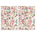 thumbnail image 1 of 2 Pcs Funny Kitchen Towels,Pugs and Flowers Microfiber Dish Towels,Kitchen Tea Towels,Kitchen Towel Set (18" X 26"), 1 of 3