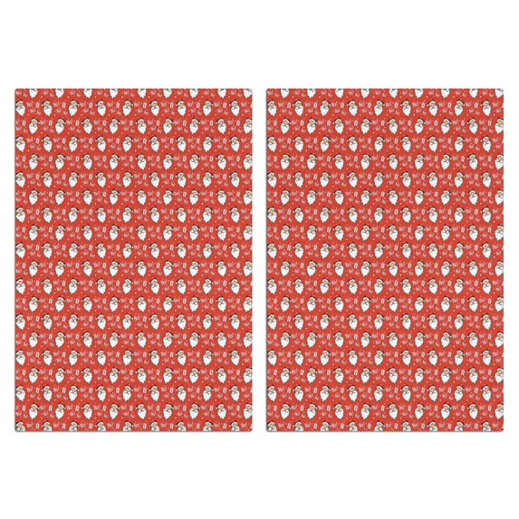 2 Pcs Funny Kitchen Towels,Red Christmas Santa Pattern Microfiber Dish Towels,Kitchen Tea Towels,Kitchen Towel Set (18" X 26")