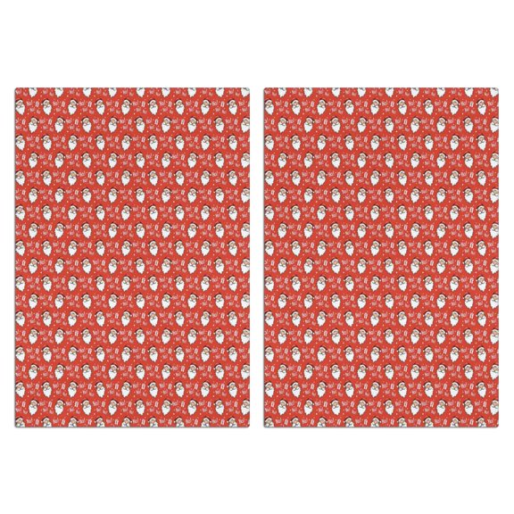 2 Pcs Funny Kitchen Towels,Red Christmas Santa Pattern Microfiber Dish Towels,Kitchen Tea Towels,Kitchen Towel Set (18" X 26")