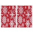 thumbnail image 1 of 2 Pcs Funny Kitchen Towels,Red Christmas Snowflake Pattern Microfiber Dish Towels,Kitchen Tea Towels,Kitchen Towel Set (18" X 26"), 1 of 7