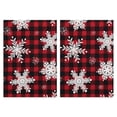 thumbnail image 1 of 2 Pcs Funny Kitchen Towels,Red Christmas Snowflake and Plaid Pattern Microfiber Dish Towels,Kitchen Tea Towels,Kitchen Towel Set (18" X 26"), 1 of 7