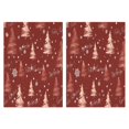 thumbnail image 1 of 2 Pcs Funny Kitchen Towels,Red Christmas Tree Pattern Microfiber Dish Towels,Kitchen Tea Towels,Kitchen Towel Set (18" X 26"), 1 of 7