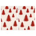 thumbnail image 1 of 2 Pcs Funny Kitchen Towels,Red Christmas Tree Pattern Microfiber Dish Towels,Kitchen Tea Towels,Kitchen Towel Set (18" X 26"), 1 of 7