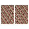 thumbnail image 1 of 2 Pcs Funny Kitchen Towels,Red and Green Christmas Striped Pattern Microfiber Dish Towels,Kitchen Tea Towels,Kitchen Towel Set (18" X 26"), 1 of 7