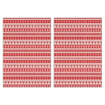 2 Pcs Funny Kitchen Towels,Red and White Christmas Pattern Microfiber Dish Towels,Kitchen Tea Towels,Kitchen Towel Set (18" X 26")