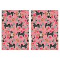 thumbnail image 1 of 2 Pcs Funny Kitchen Towels,Shiba Inu Dog and Flower Floral Microfiber Dish Towels,Kitchen Tea Towels,Kitchen Towel Set (18" X 26"), 1 of 3