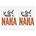 thumbnail image 1 of 2 Pcs Funny Kitchen Towels,So God Made a Nana Floral Microfiber Dish Towels,Kitchen Tea Towels,Kitchen Towel Set (18" X 26"), 1 of 3