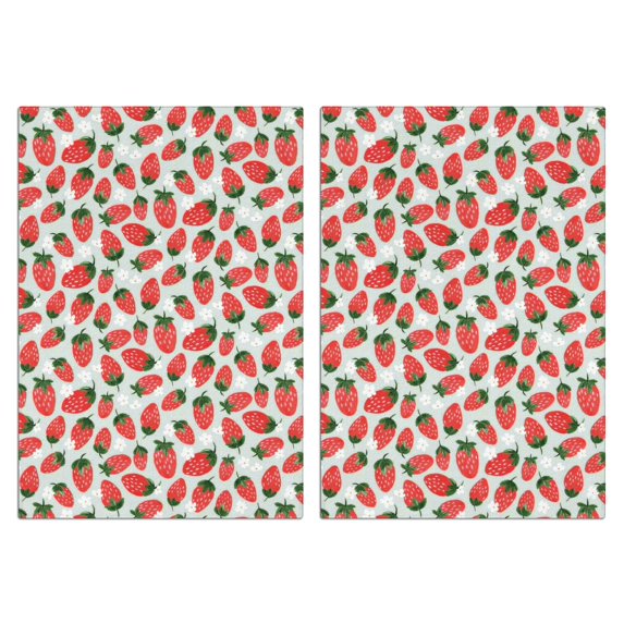 2 Pcs Funny Kitchen Towels,Strawberry Plants Fruit Microfiber Dish Towels,Kitchen Tea Towels,Kitchen Towel Set (18" X 26")