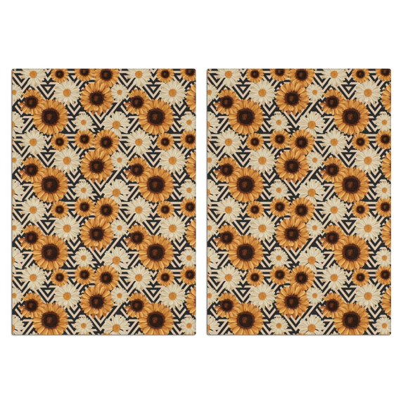 2 Pcs Funny Kitchen Towels,Sunflower Microfiber Dish Towels,Kitchen Tea Towels,Kitchen Towel Set (18" X 26")