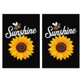thumbnail image 1 of 2 Pcs Funny Kitchen Towels,Sunflower with Bee and Sunshine Microfiber Dish Towels,Kitchen Tea Towels,Kitchen Towel Set (18" X 26"), 1 of 3
