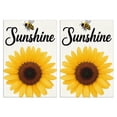 thumbnail image 1 of 2 Pcs Funny Kitchen Towels,Sunflower with Bee and Sunshine Microfiber Dish Towels,Kitchen Tea Towels,Kitchen Towel Set (18" X 26"), 1 of 3