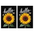 thumbnail image 1 of 2 Pcs Funny Kitchen Towels,Sunflower with Bees and Hello Microfiber Dish Towels,Kitchen Tea Towels,Kitchen Towel Set (18" X 26"), 1 of 3