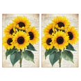 thumbnail image 1 of 2 Pcs Funny Kitchen Towels,Sunflowers on Vintage Paper Microfiber Dish Towels,Kitchen Tea Towels,Kitchen Towel Set (18" X 26"), 1 of 3