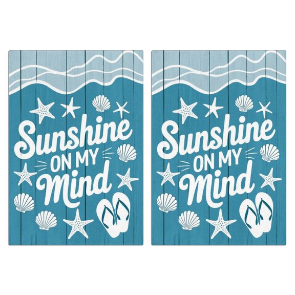 2 Pcs Funny Kitchen Towels,Sunshine on My Mind Microfiber Dish Towels,Kitchen Tea Towels,Kitchen Towel Set (18" X 26")
