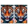 thumbnail image 1 of 2 Pcs Funny Kitchen Towels,Tiger and Flowers Microfiber Dish Towels,Kitchen Tea Towels,Kitchen Towel Set (18" X 26"), 1 of 3