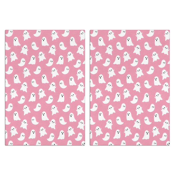 2 Pcs Funny Kitchen Towels,Tiny Ghost Halloween Pattern Microfiber Dish Towels,Kitchen Tea Towels,Kitchen Towel Set (18" X 26")