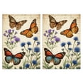 thumbnail image 1 of 2 Pcs Funny Kitchen Towels,Vintage Butterfly and Flower Microfiber Dish Towels,Kitchen Tea Towels,Kitchen Towel Set (18" X 26"), 1 of 3