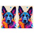 thumbnail image 1 of 2 Pcs Funny Kitchen Towels,Watercolor Style German Shepherd Dog Microfiber Dish Towels,Kitchen Tea Towels,Kitchen Towel Set (18" X 26"), 1 of 3