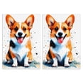 thumbnail image 1 of 2 Pcs Funny Kitchen Towels,Welsh Corgi Microfiber Dish Towels,Kitchen Tea Towels,Kitchen Towel Set (18" X 26"), 1 of 3