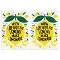 thumbnail image 1 of 2 Pcs Funny Kitchen Towels,When Life Gives You Lemons Make Lemonade Microfiber Dish Towels,Kitchen Tea Towels,Kitchen Towel Set (18" X 26"), 1 of 3