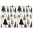 thumbnail image 1 of 2 Pcs Funny Kitchen Towels,White Christmas Tree and Snowflake Pattern Microfiber Dish Towels,Kitchen Tea Towels,Kitchen Towel Set (18" X 26"), 1 of 7