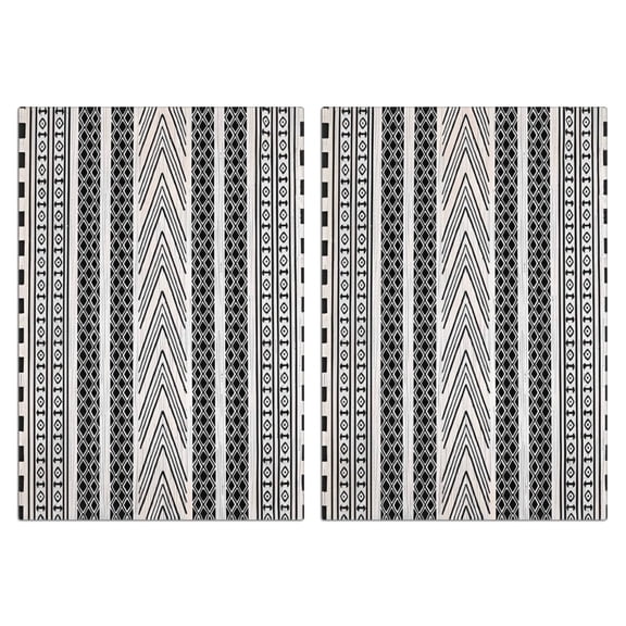 2 Pcs Funny Kitchen Towels,White Geometric Diamond Chevron Pattern Microfiber Dish Towels,Kitchen Tea Towels,Kitchen Towel Set (18" X 26")