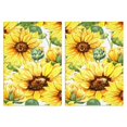 thumbnail image 1 of 2 Pcs Funny Kitchen Towels,White Sunflower Bud Pattern Microfiber Dish Towels,Kitchen Tea Towels,Kitchen Towel Set (18" X 26"), 1 of 7