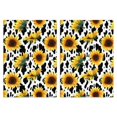 thumbnail image 1 of 2 Pcs Funny Kitchen Towels,White Sunflower Cow Print Pattern Microfiber Dish Towels,Kitchen Tea Towels,Kitchen Towel Set (18" X 26"), 1 of 7