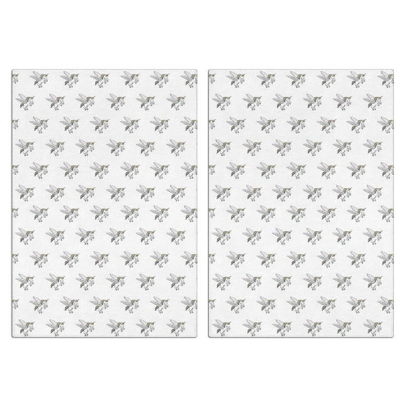 2 Pcs Funny Kitchen Towels,Winged Unicorn Pattern Microfiber Dish Towels,Kitchen Tea Towels,Kitchen Towel Set (18" X 26")