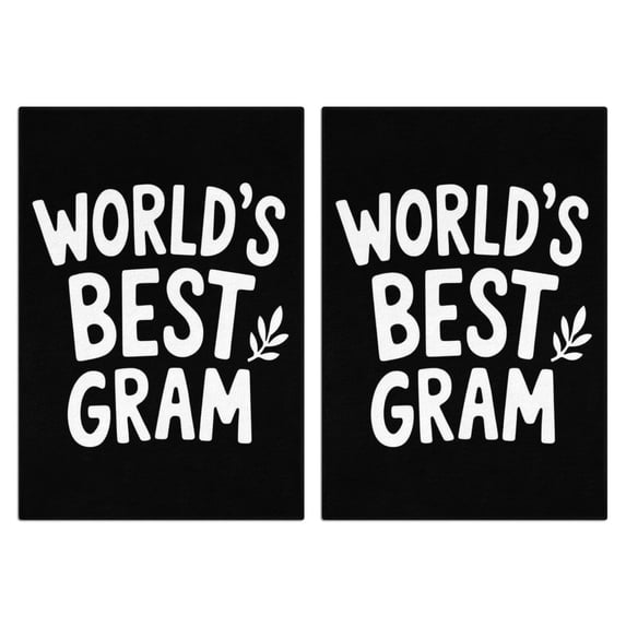 2 Pcs Funny Kitchen Towels,World's Best Microfiber Dish Towels,Kitchen Tea Towels,Kitchen Towel Set (18" X 26")