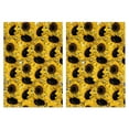 thumbnail image 1 of 2 Pcs Funny Kitchen Towels,Yellow Sunflower Pattern Microfiber Dish Towels,Kitchen Tea Towels,Kitchen Towel Set (18" X 26"), 1 of 7