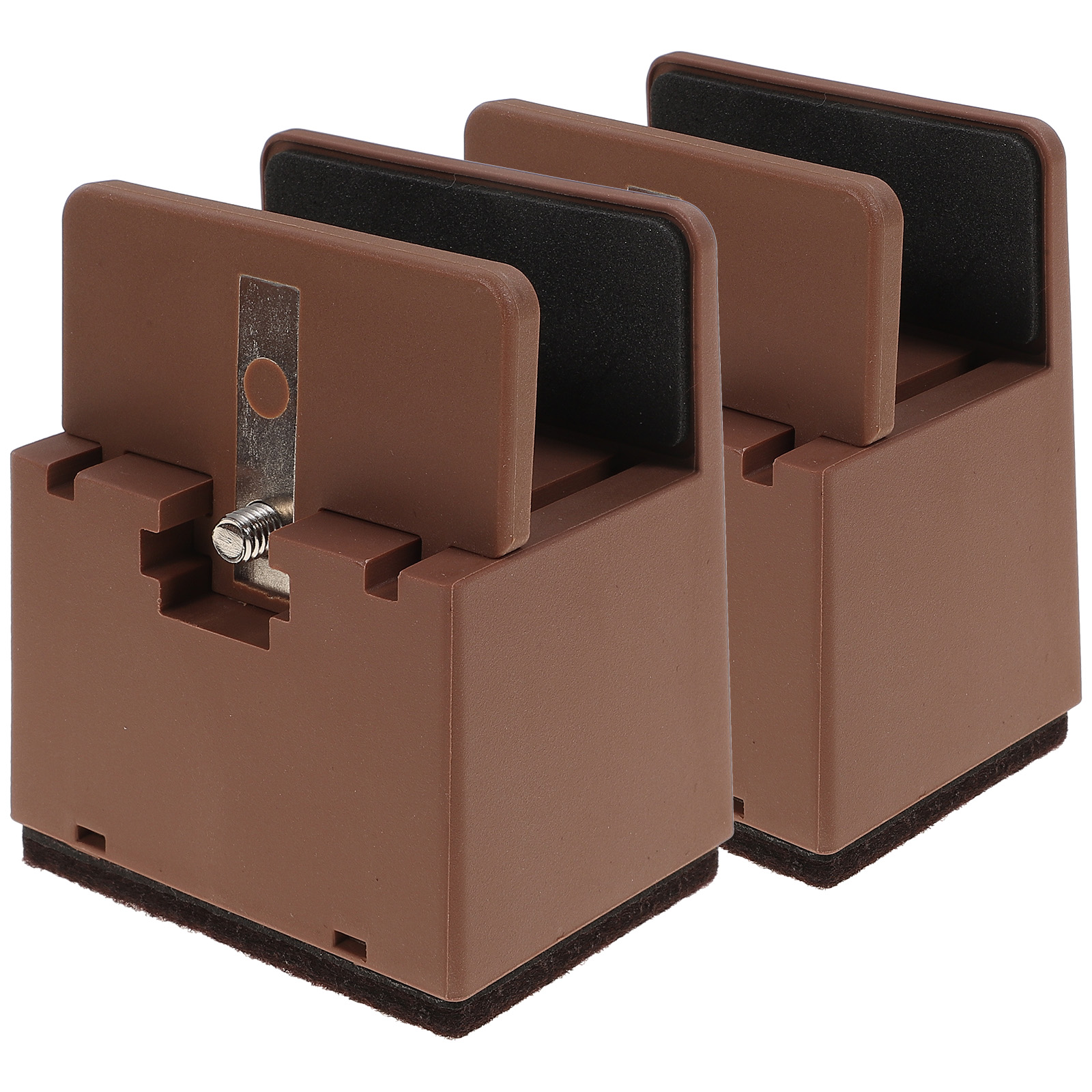 ifundom Risers For Furniture Legs Bed Risers Brown 2Pcs - Walmart.com