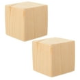 thumbnail image 1 of 2 Pcs Furniture Height Increase Blocks Bed Legs Wooden Riser Chair Table Risers, 1 of 6
