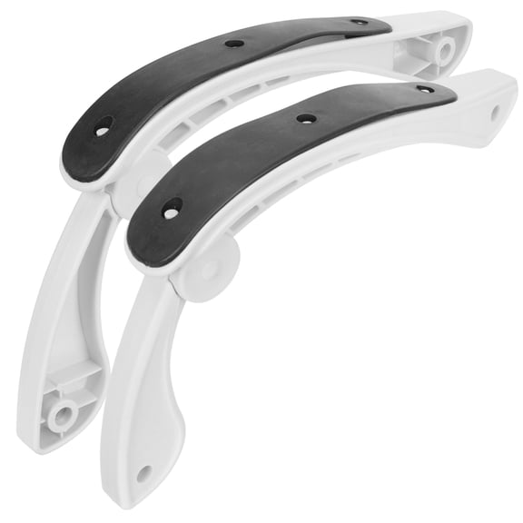 2 Pcs Gaming Chair Game Office Arm Replacement Desk White Accessory Wear-resistant Armrest Ergonomic Hand
