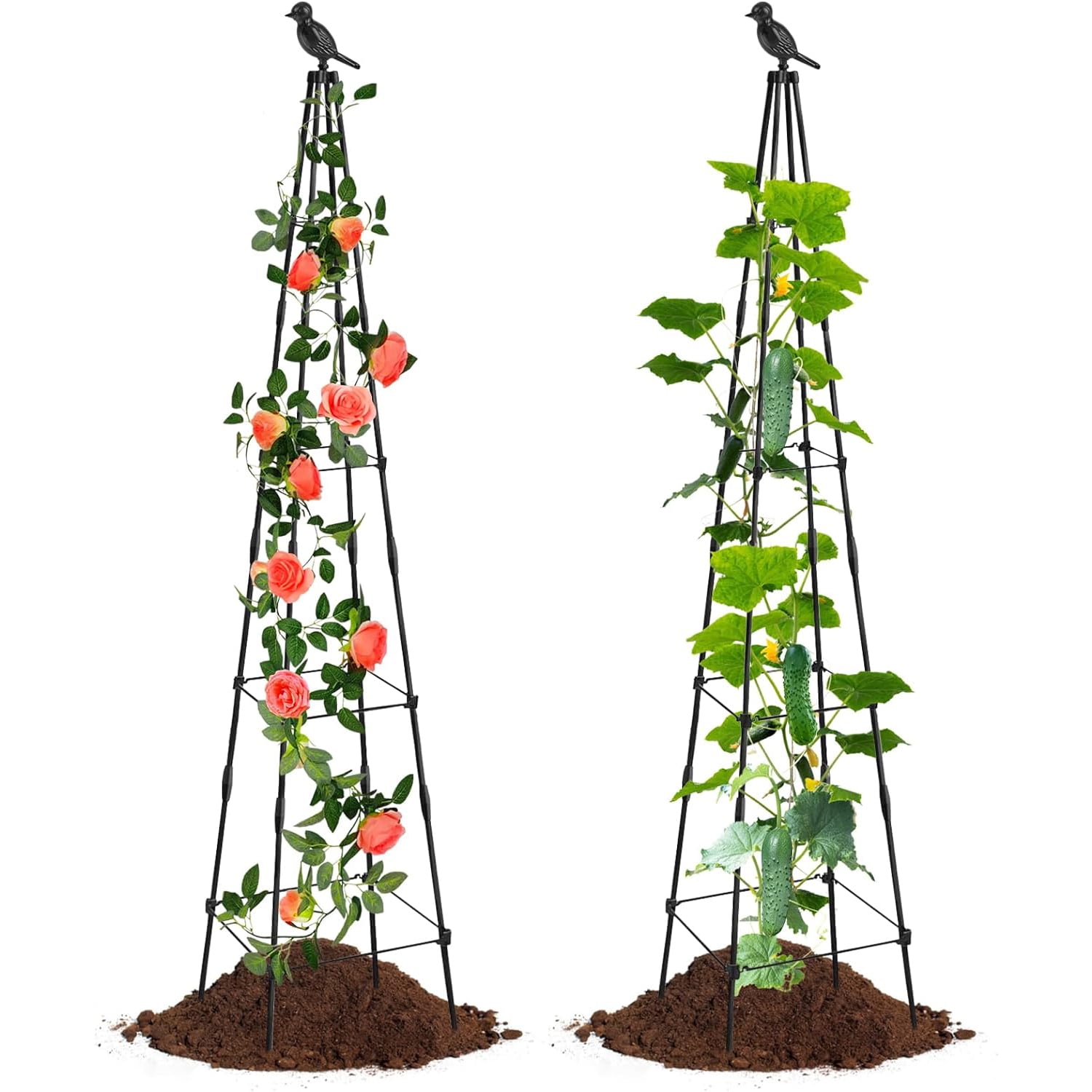 24 Pcs Stake Arms for Tomato Cage, 11.8 inches Expandable Trellis