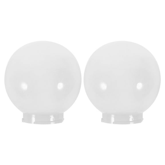2 Pcs Garden Solar Lights Outdoor Lamp Shades Acrylic Lampshade
