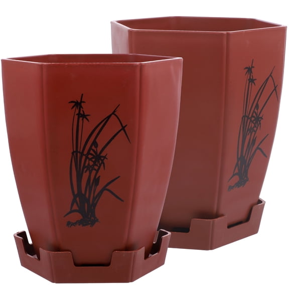 2 Pcs Gardening Supplies Household Flowerpots Indoor Planters