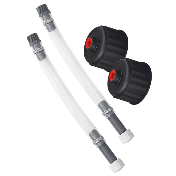 2 Pcs Gas Can Replacement Hose Kit, 1 Set Fuel Jug Hose with X-Type Hose Bender and Jug Cap, Compatible with VP Racing Fuel 5 & 5.5 Gallon Fuel Jugs