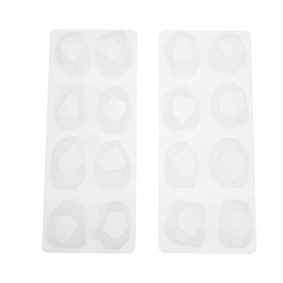 2 Pcs Gemstone Mold Jewelry Making Mold Pendant Molds Easy to Demould Molds Irregular Ore Mold Epoxy Mold Casting Mold