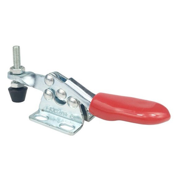 2 Pcs Gh-201A Horizontal Toggle Clamp Quick-Release Toggle Clamps Sets 27Kg Vertical Toggle Clamp Hand Clip Tools Fangkenuo
