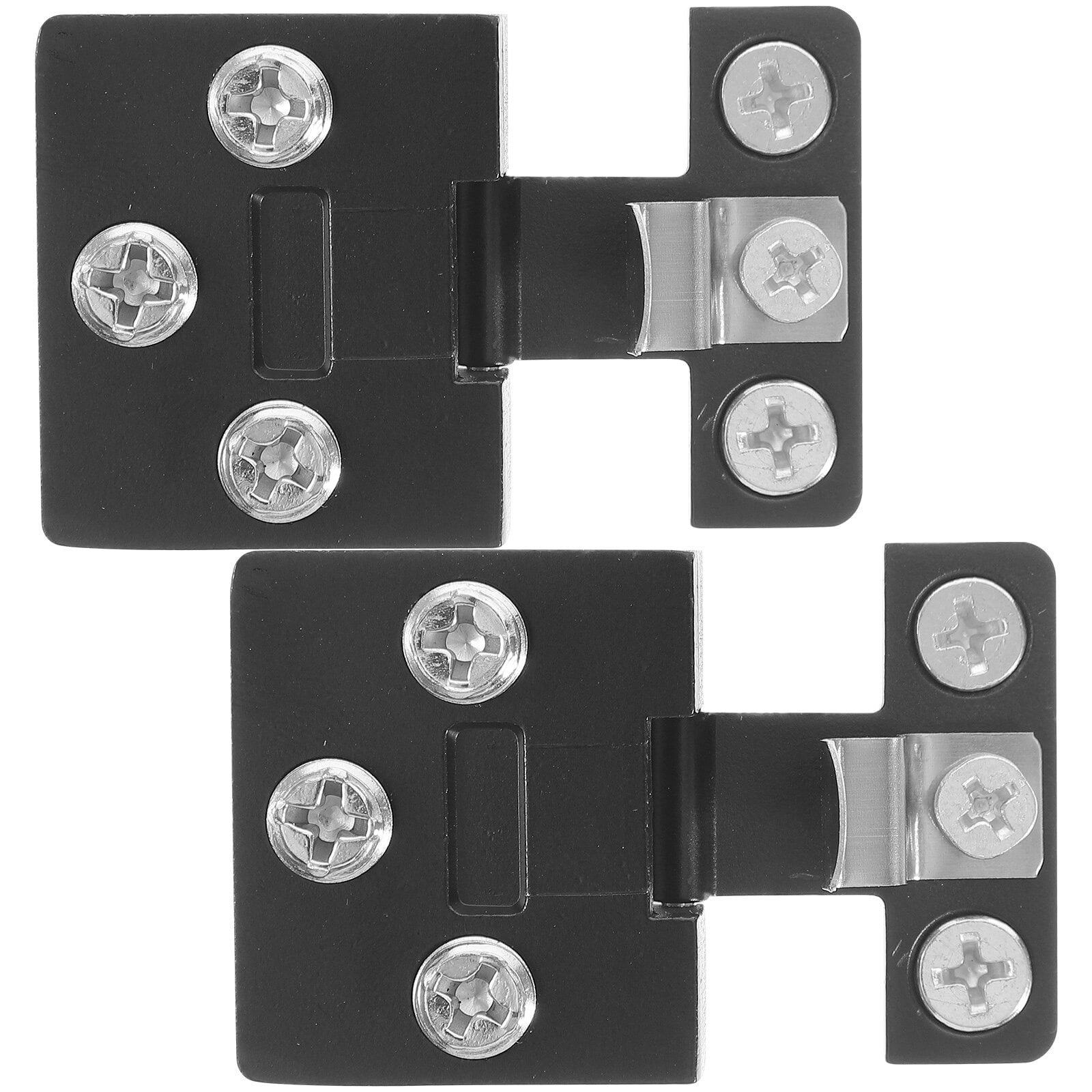 2 Pcs Glass Clip Hinges Hinges for Glass Doors Hinge