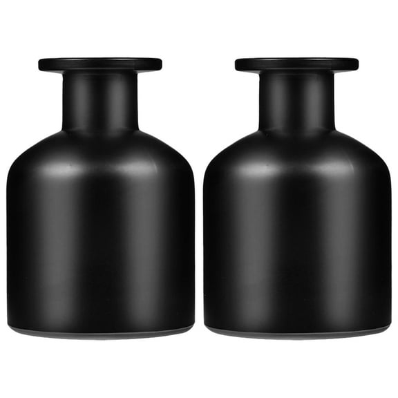 Yardwe Desktop Diffuser Bottle Ornament Cylindrical Glass 2Pcs